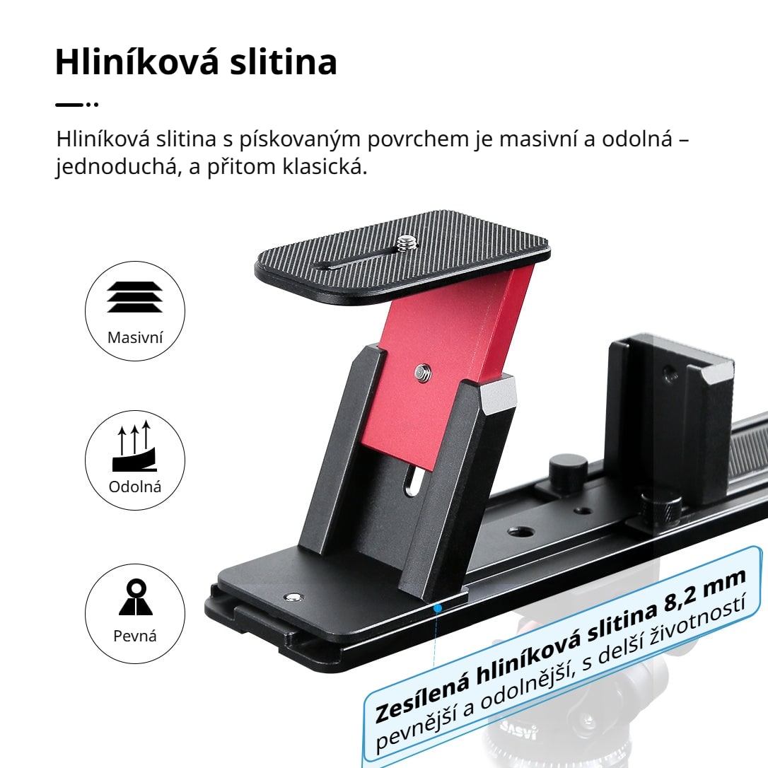 Hliníková slitina s pískovaným povrchem
