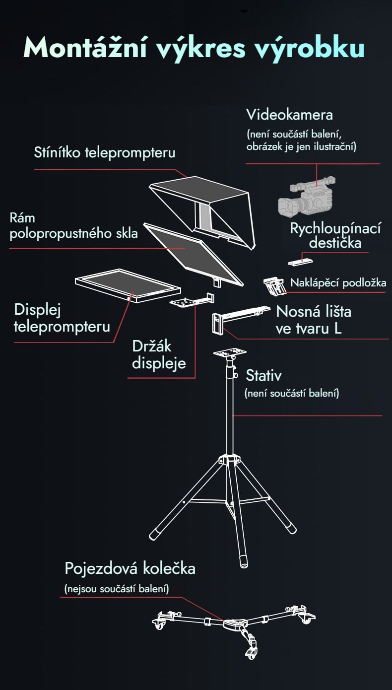 Montážní výkres výrobku