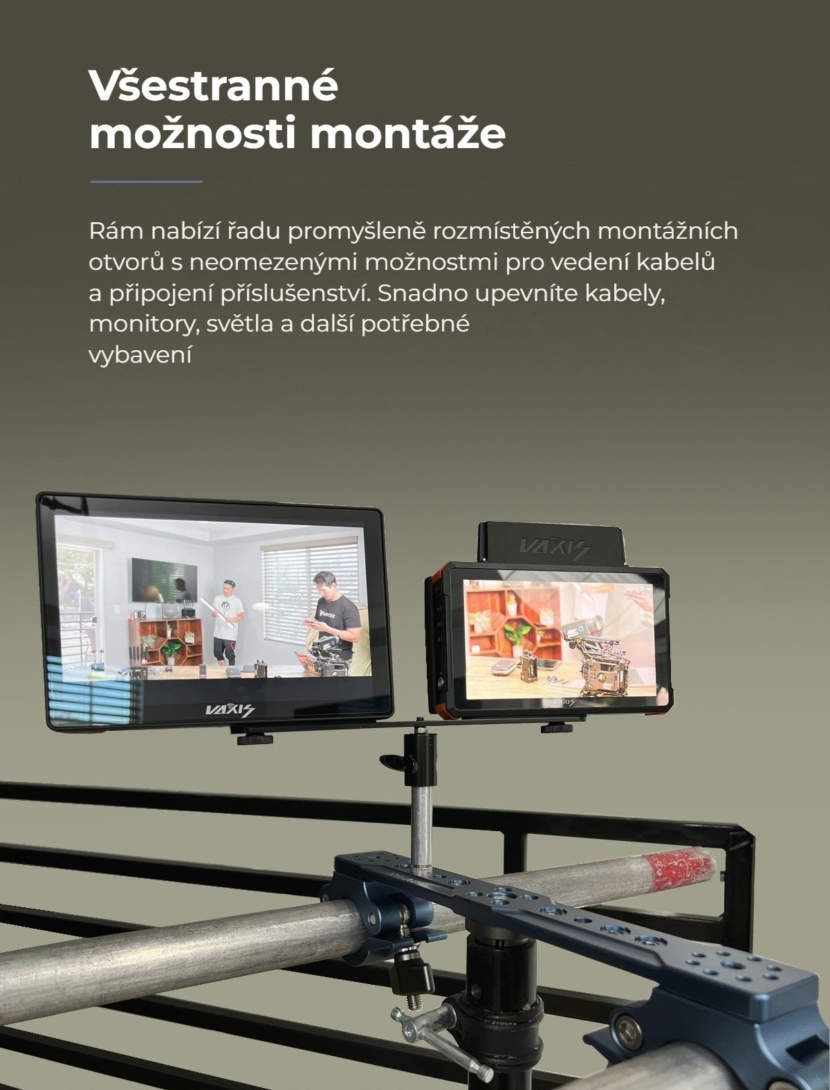 Všestranné možnosti montáže