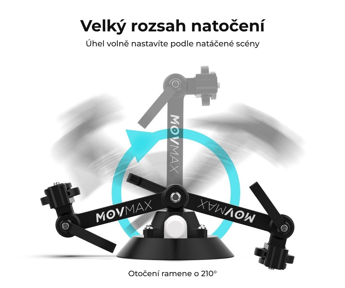Velký rozsah natočení