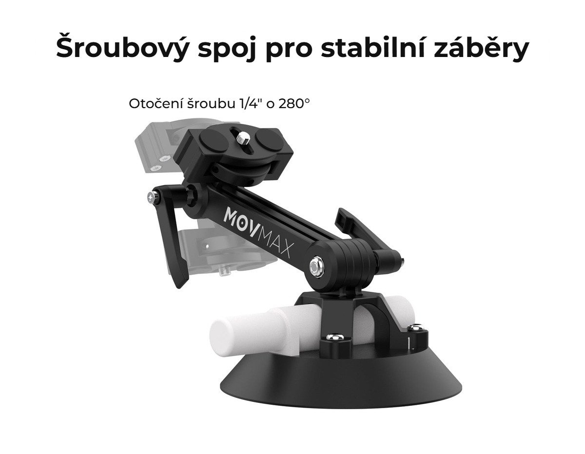 Šroubový spoj pro stabilní záběry