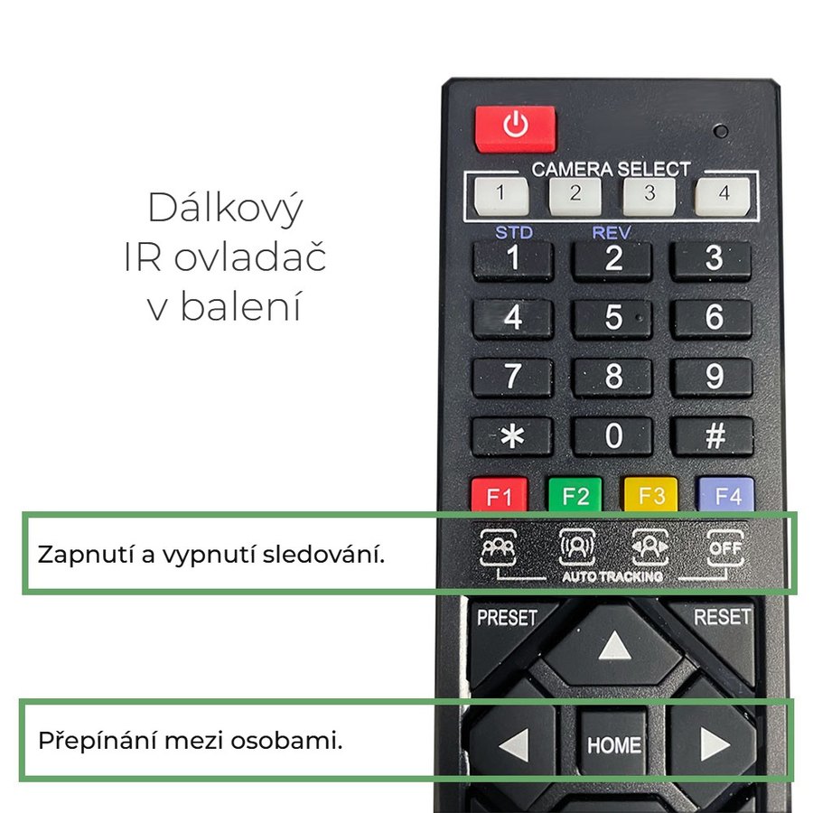 Dálkový ovladač v balení