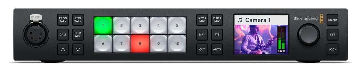 ATEM 1 M/E Constellation 4K – Ovládací panel přímo na čelní straně