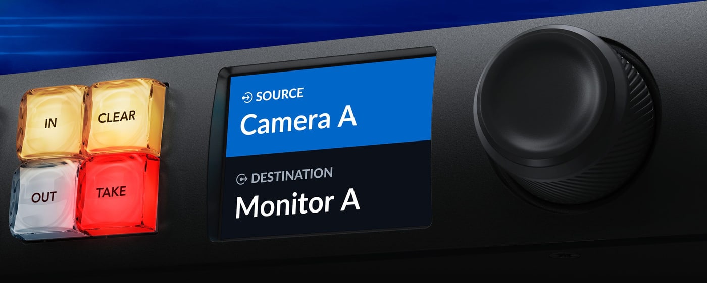 Blackmagic Ethernet Switch 360P – Routování IP videa z čelního panelu