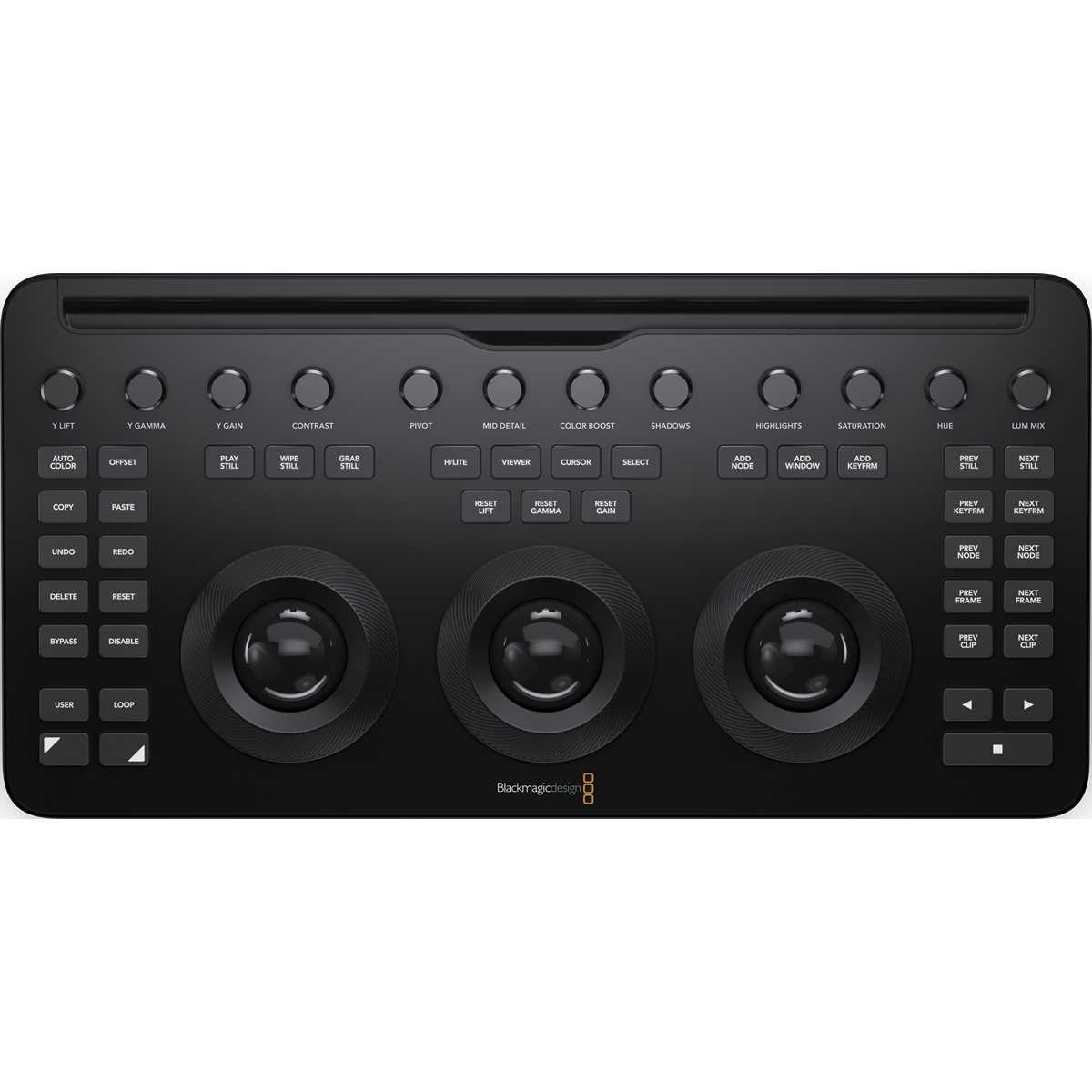 Blackmagic DaVinci Resolve Micro Color Panel, pohled shora