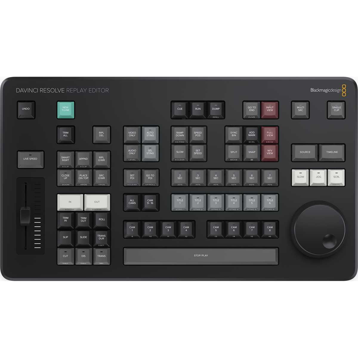 Blackmagic DaVinci Resolve Replay Editor, pohled shora