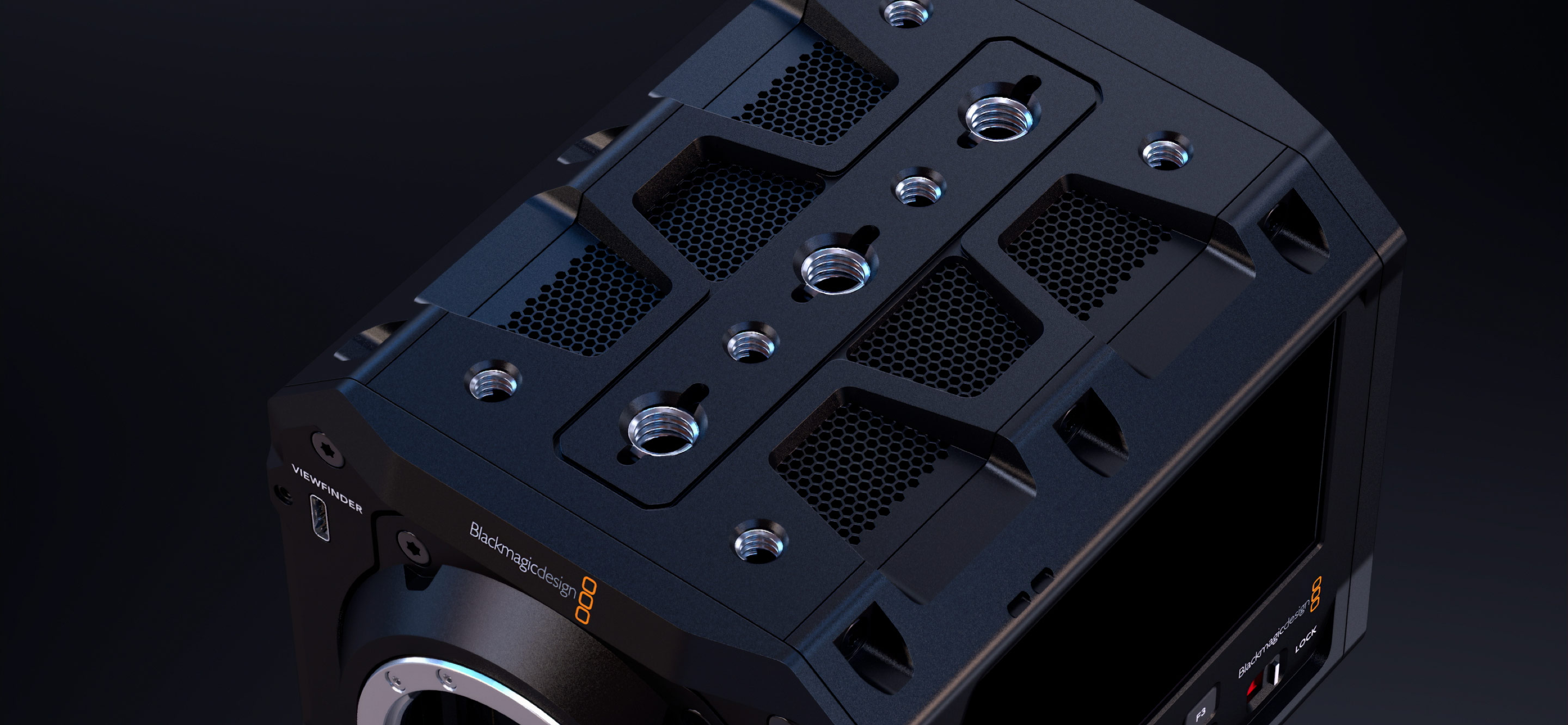 Blackmagic PYXIS 6K EF s uzamykatelným EF bajonetem – Tělo připravené pro rig