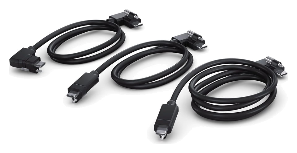 Blackmagic Design URSA Cine EVF – Tři kabely USB-C a očnice