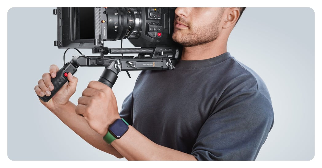 Blackmagic URSA Cine Baseplate 19 – Rukojeti na rozetách
