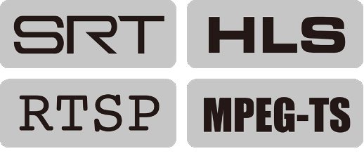 Podporované streamovací protokoly SRT, HLS, RTSP a MPEG-TS