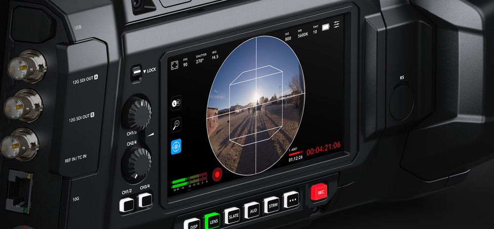Blackmagic URSA Cine Immersive – Displeje pro imerzní záběr