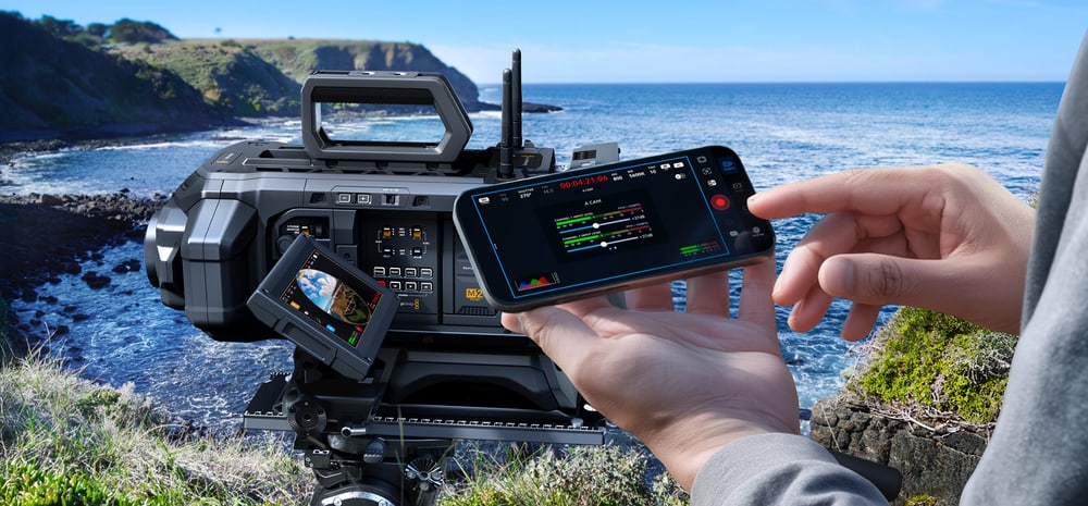 Blackmagic URSA Cine Immersive – Ovládání z iPhonu