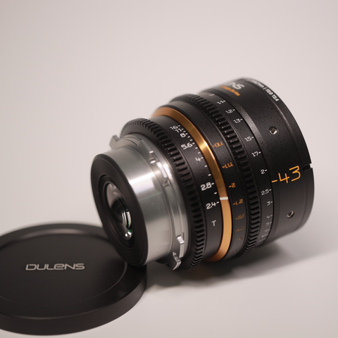 Dulens APO Mini Prime 43 mm lens barrel detail