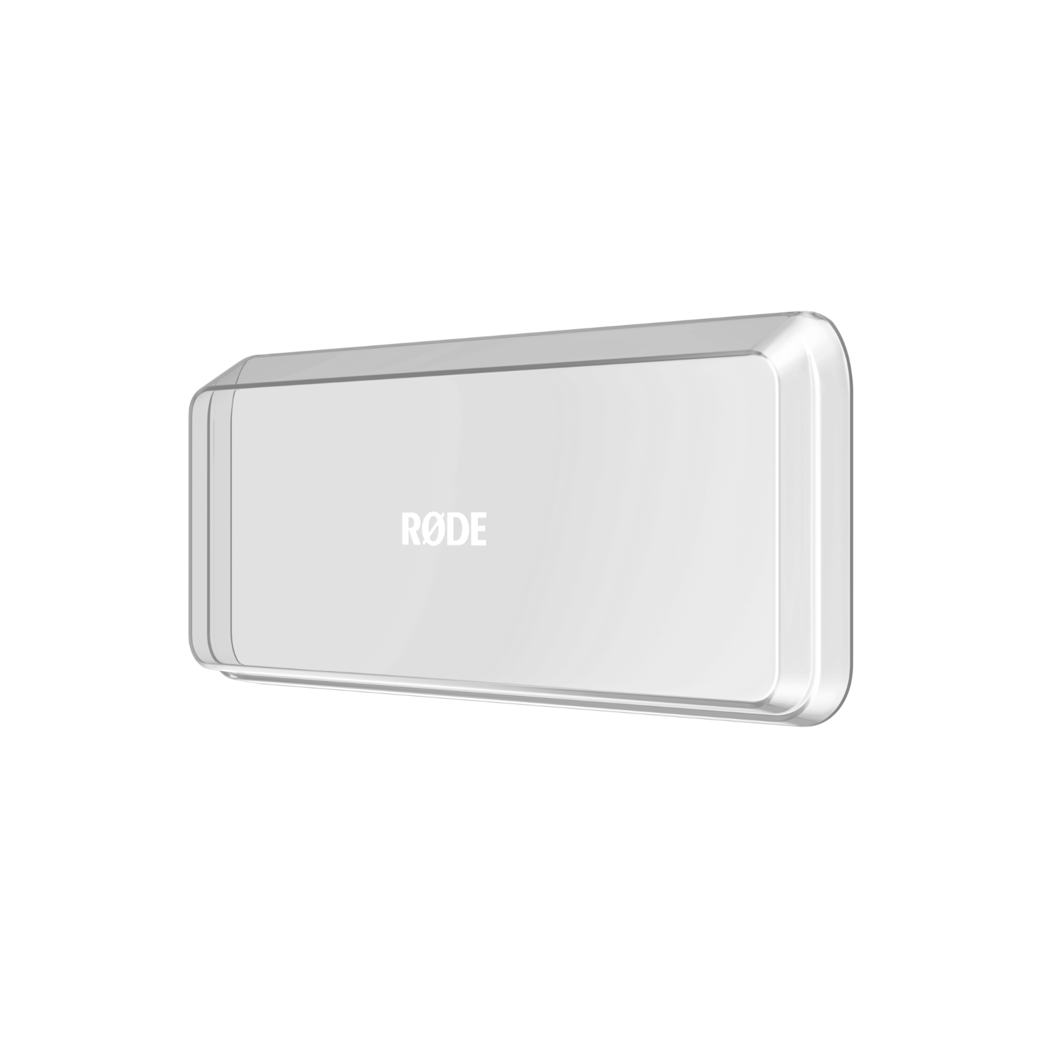 Precision-fit clear polycarbonate dust cover for the RØDECaster Video, designed to protect the console while cables remain connected.