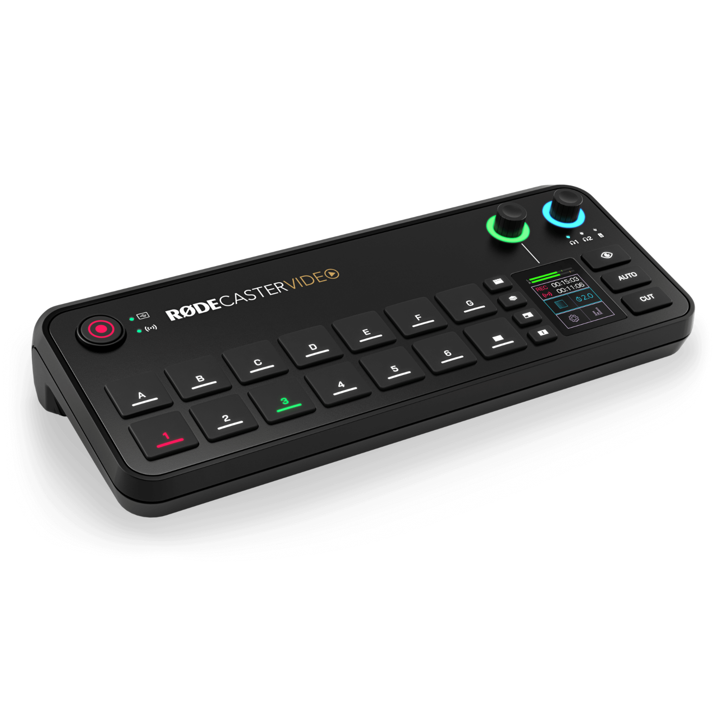 All-in-one Full HD video and audio production console for switching, scene creation, professional mixing, recording and direct streaming.