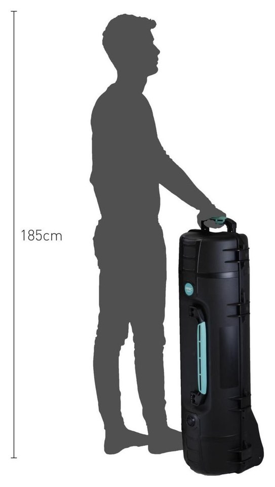 HPRC 6300W kufr na stativy – Velikost v praxi