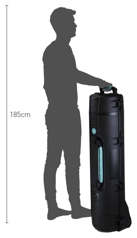 HPRC 6400W kufr na stativy – Velikost v praxi