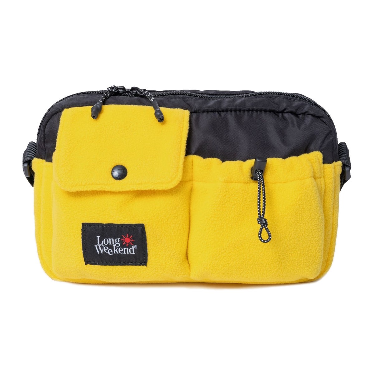 Long Weekend Santa Fe Shoulder Bag Yellow Fleece – front view