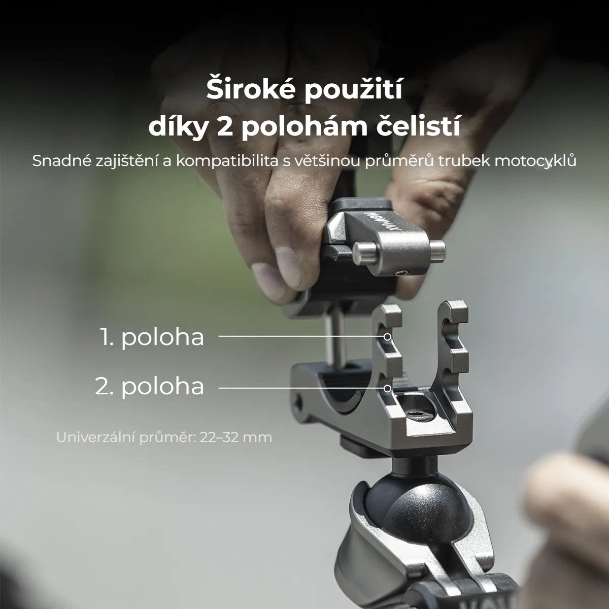 Dvě polohy čelistí