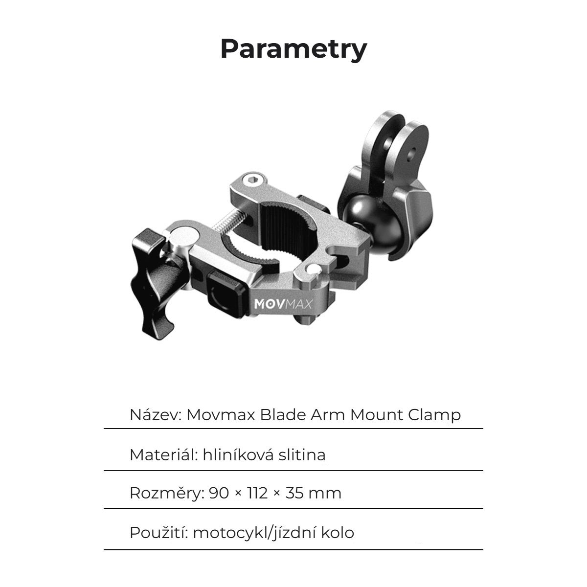 Parametry svorky