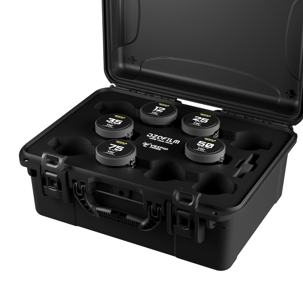 Pevný kufr a objektivy DZO Optics Vespid Prime 5-Lens Kit
