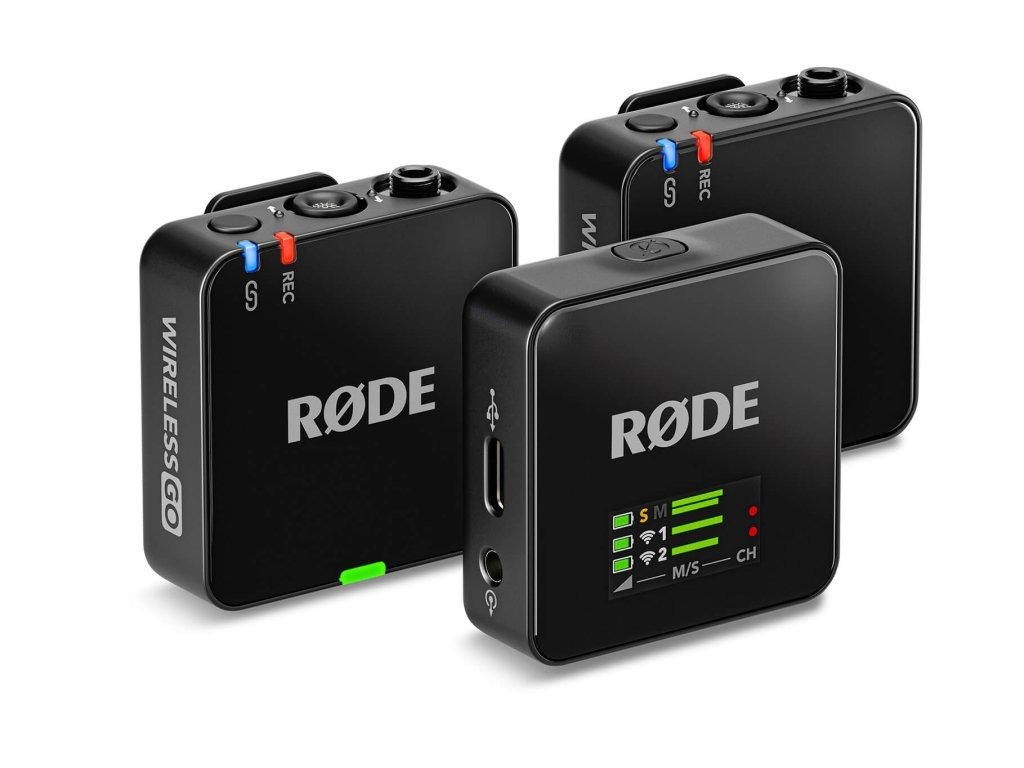 Černý dvoukanálový systém Wireless GO třetí generace s interním 32bit float záznamem, GainAssist a přenosem Series IV s dosahem až 260 metrů.