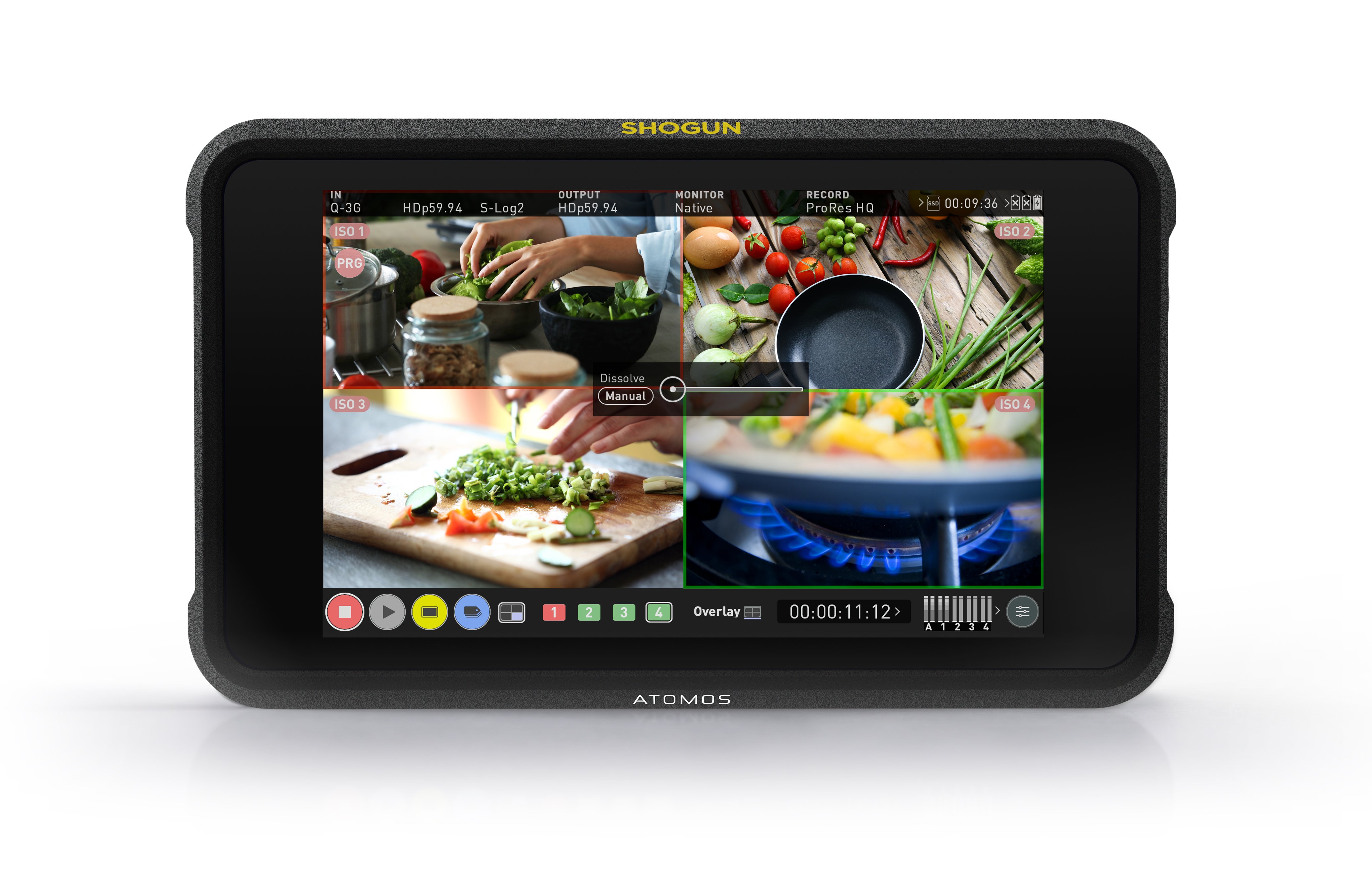 Atomos Shogun Classic při vícekamerovém přepínání