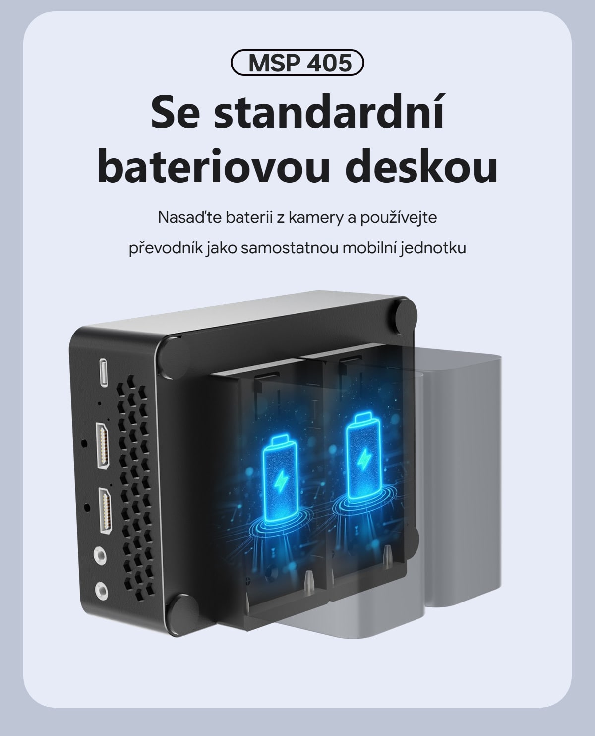 Bateriová deska pro dvě baterie