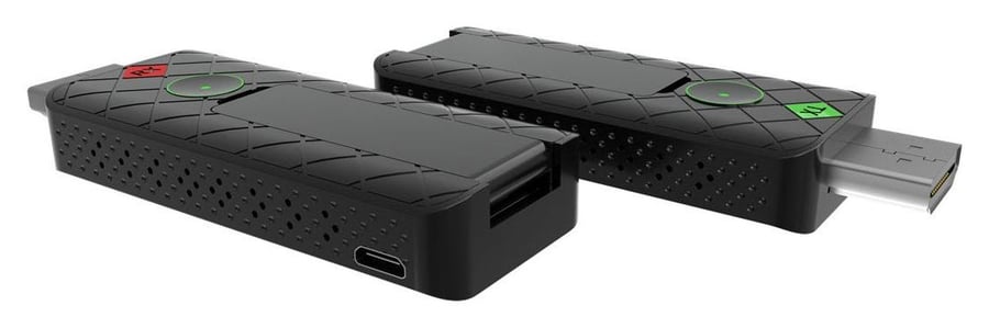 Vysílač a přijímač v podobě HDMI klíčků