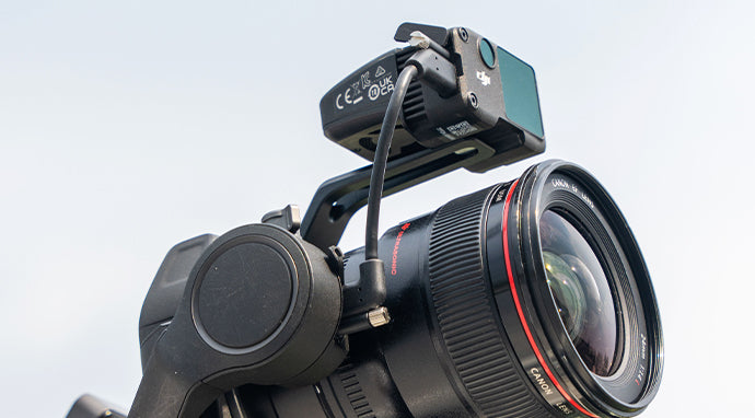 Držák dálkoměru DJI LiDAR na adaptéru Viltrox EF-DL