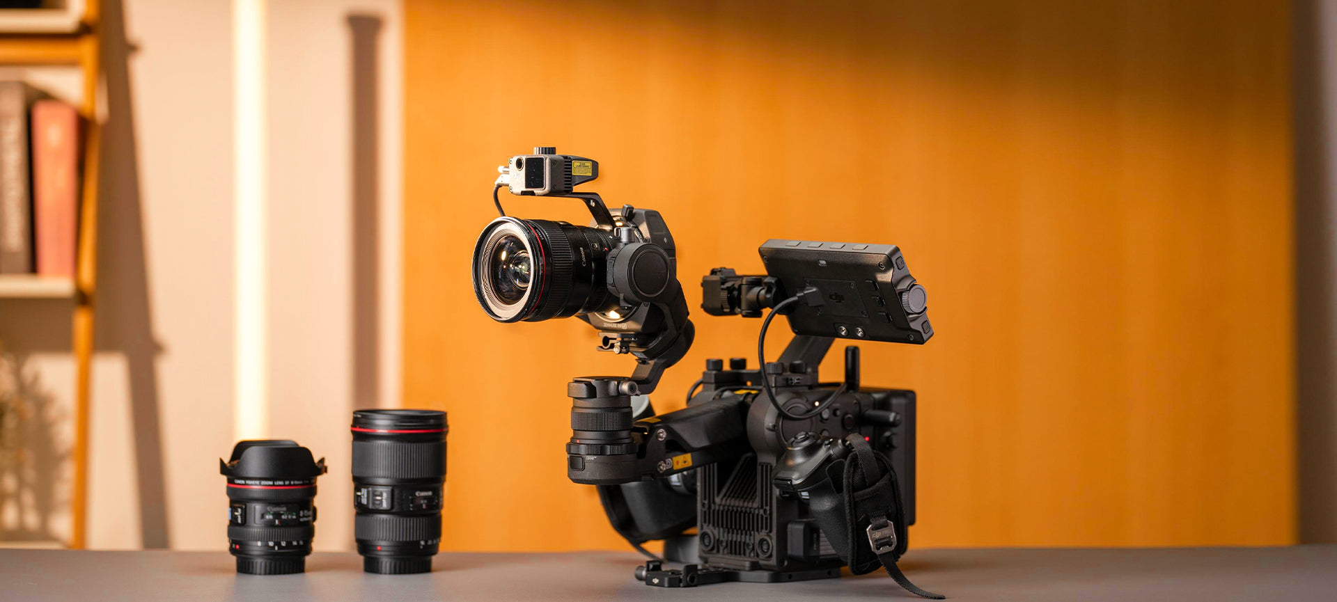 Viltrox EF-DL nasazený na DJI Ronin 4D