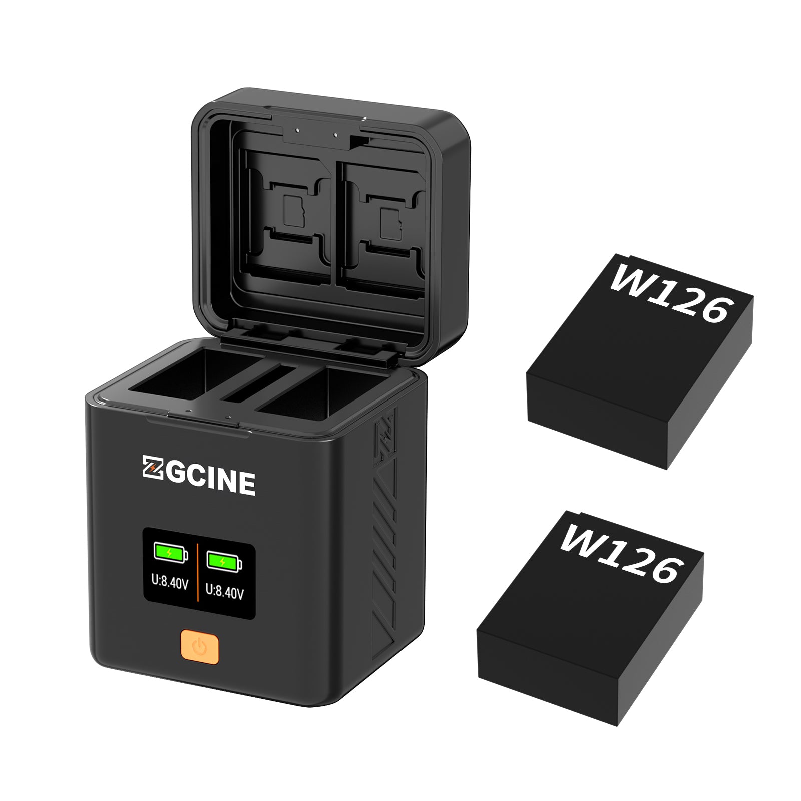 ZGCINE PS-W126 USB-C PD Charging Case for Fujifilm NP-W126 Battery