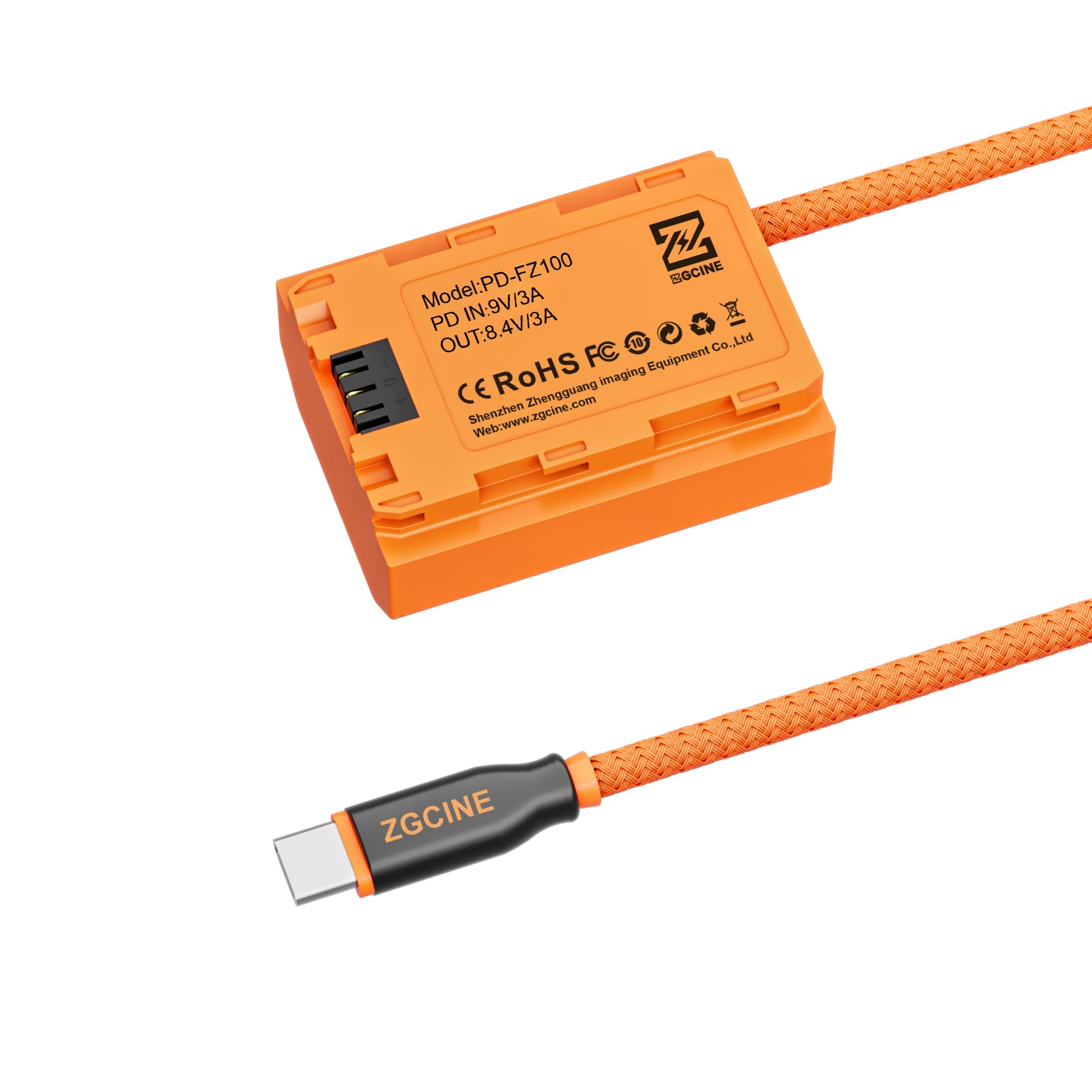 ZGCINE USB-C PD → NP-FZ100 – nepřetržité napájení