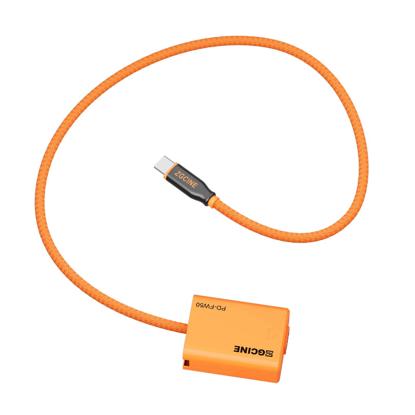 Kabel ZGCINE PD-FW50 s atrapou baterie a USB-C PD