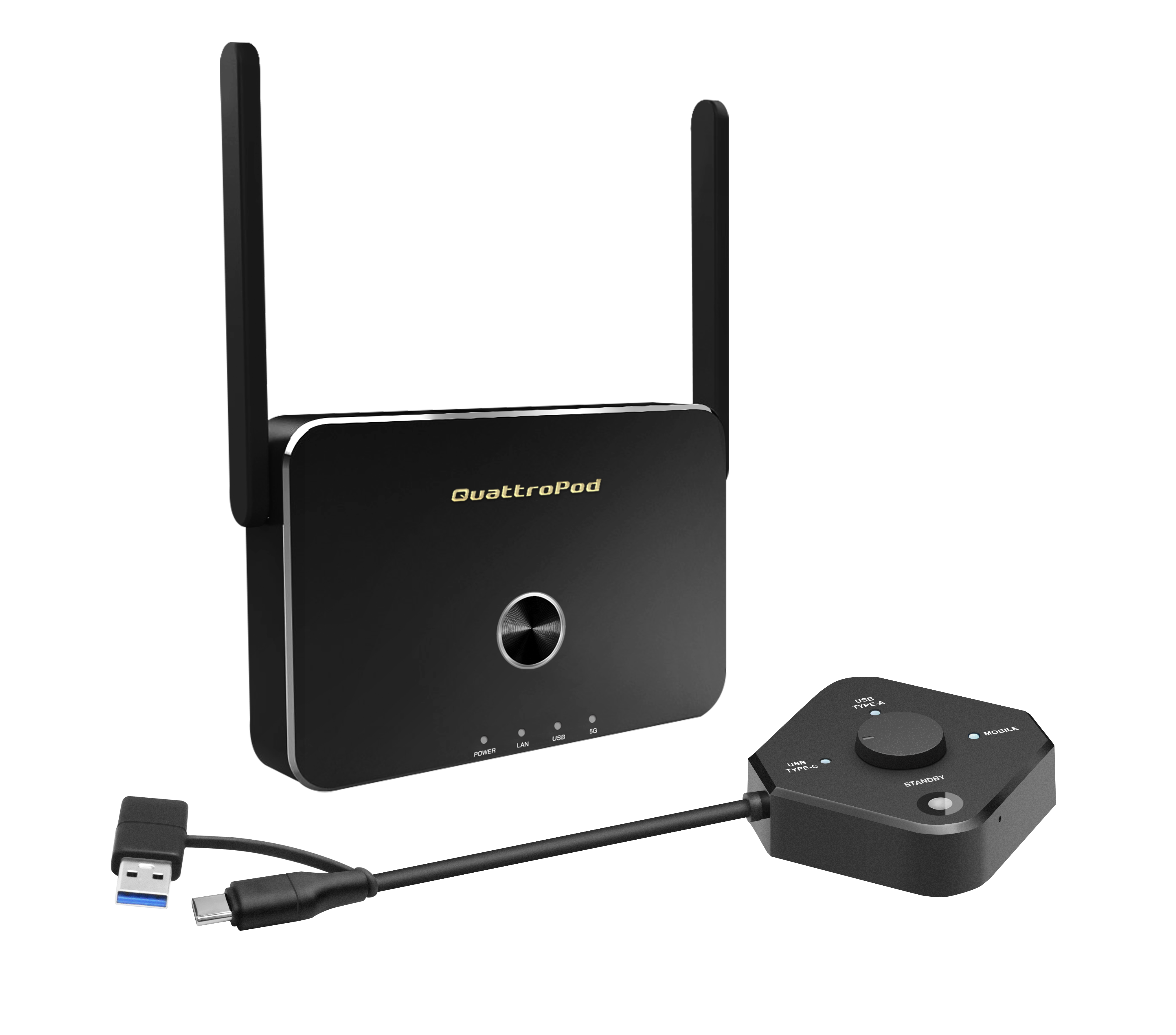 NimbleTech QuattroPod USB 1T1R – přijímač R01 a vysílač U01