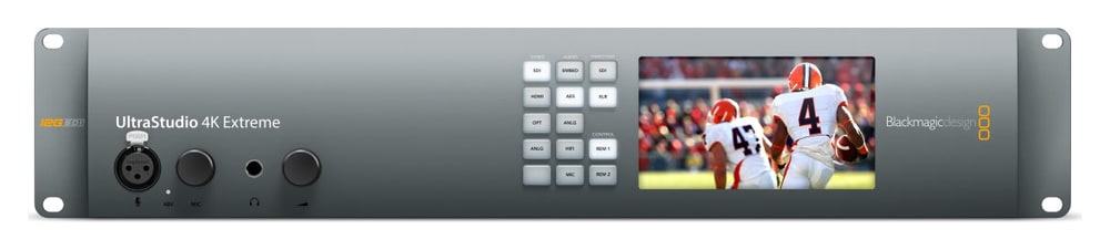 Blackmagic Design UltraStudio 4K Extreme 3 – Čelní panel s LCD a tlačítky
