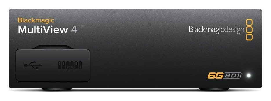Blackmagic MultiView 4 – Kompaktní šasi a záložní napájení PoE+