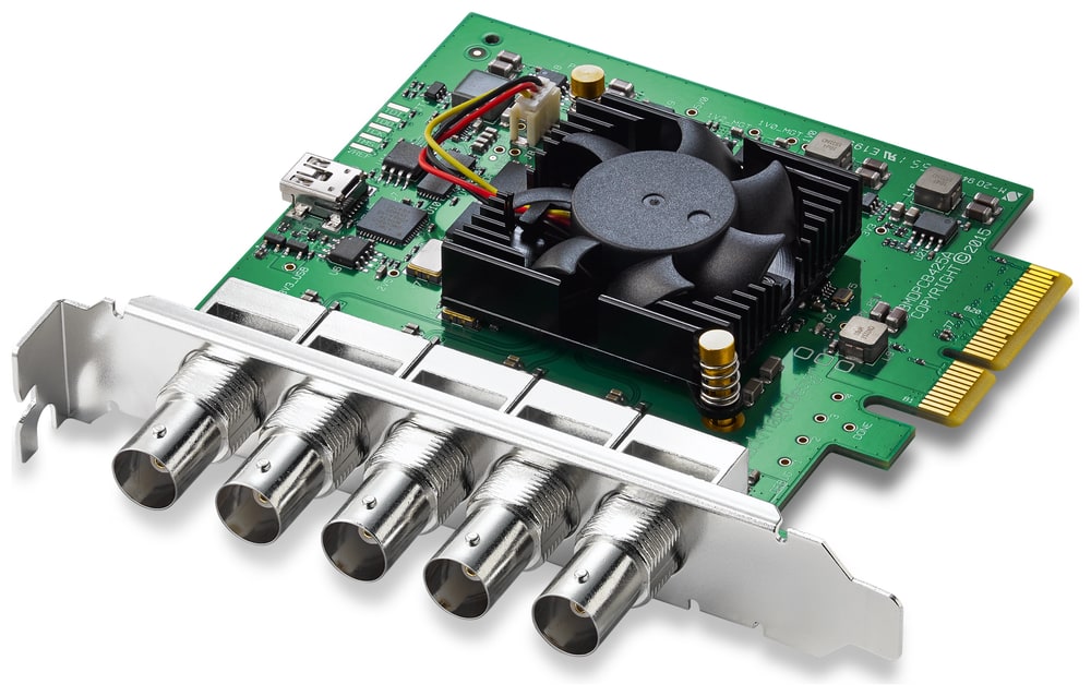 DeckLink Duo 2 – Pět konektorů BNC