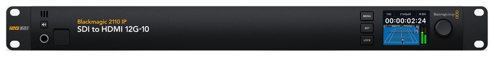 Blackmagic 2110 IP SDI to HDMI 12G-10 – Kontrola obrazu, zvuku i kalibrace
