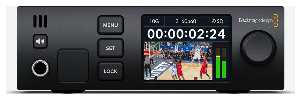 Blackmagic 2110 IP UpDownCross 12G – Přesné načasování a pohodlný dohled