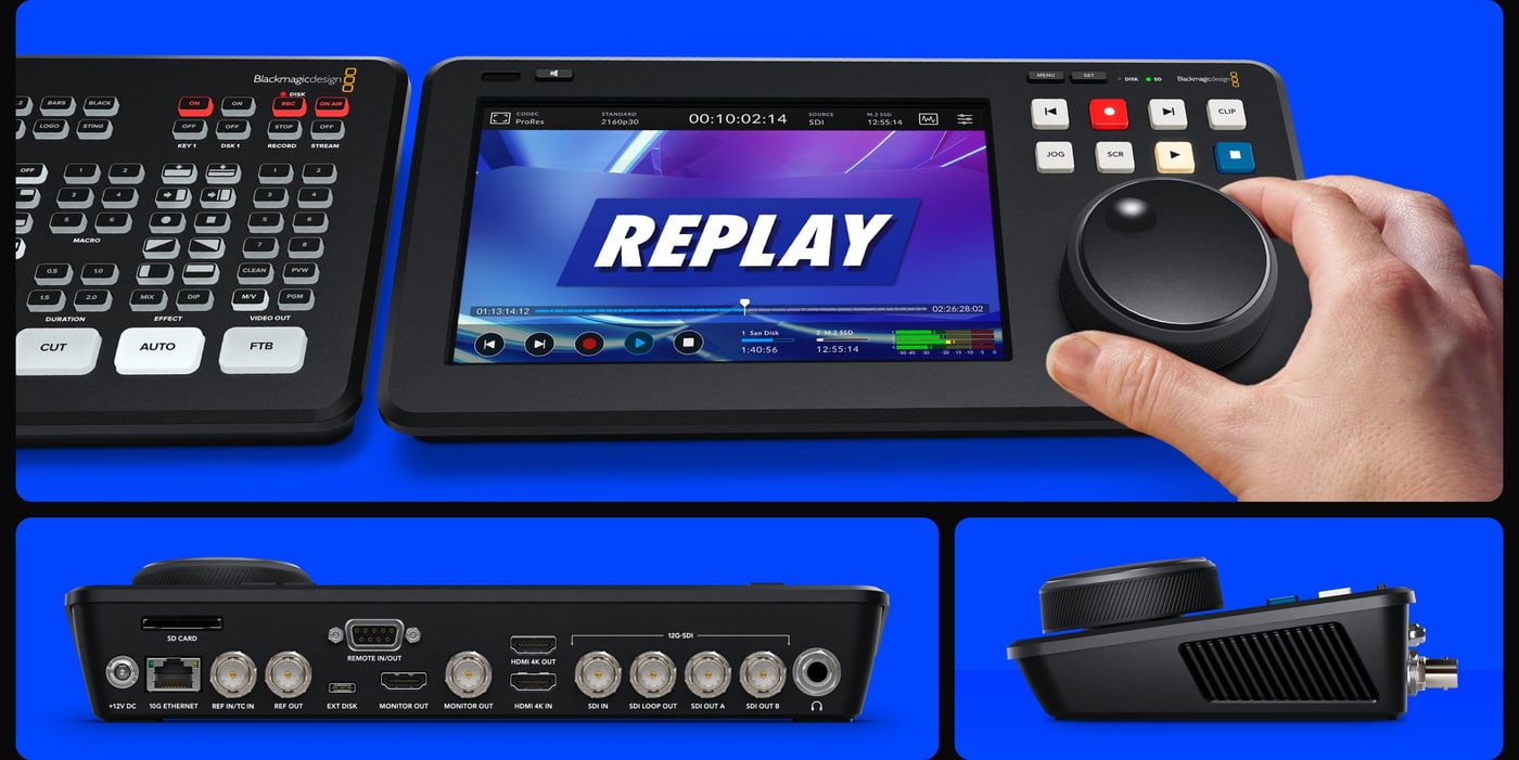 HyperDeck Shuttle 4K Pro – Navržený pro stůl