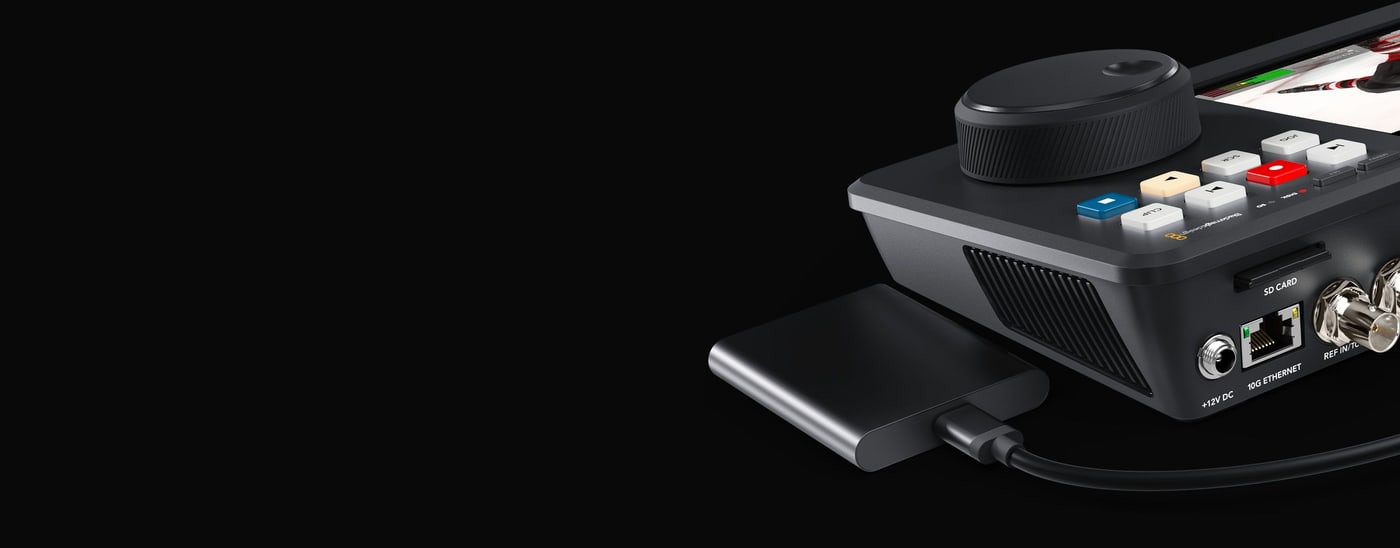 HyperDeck Shuttle 4K Pro 2TB – SD karty a externí disky USB-C