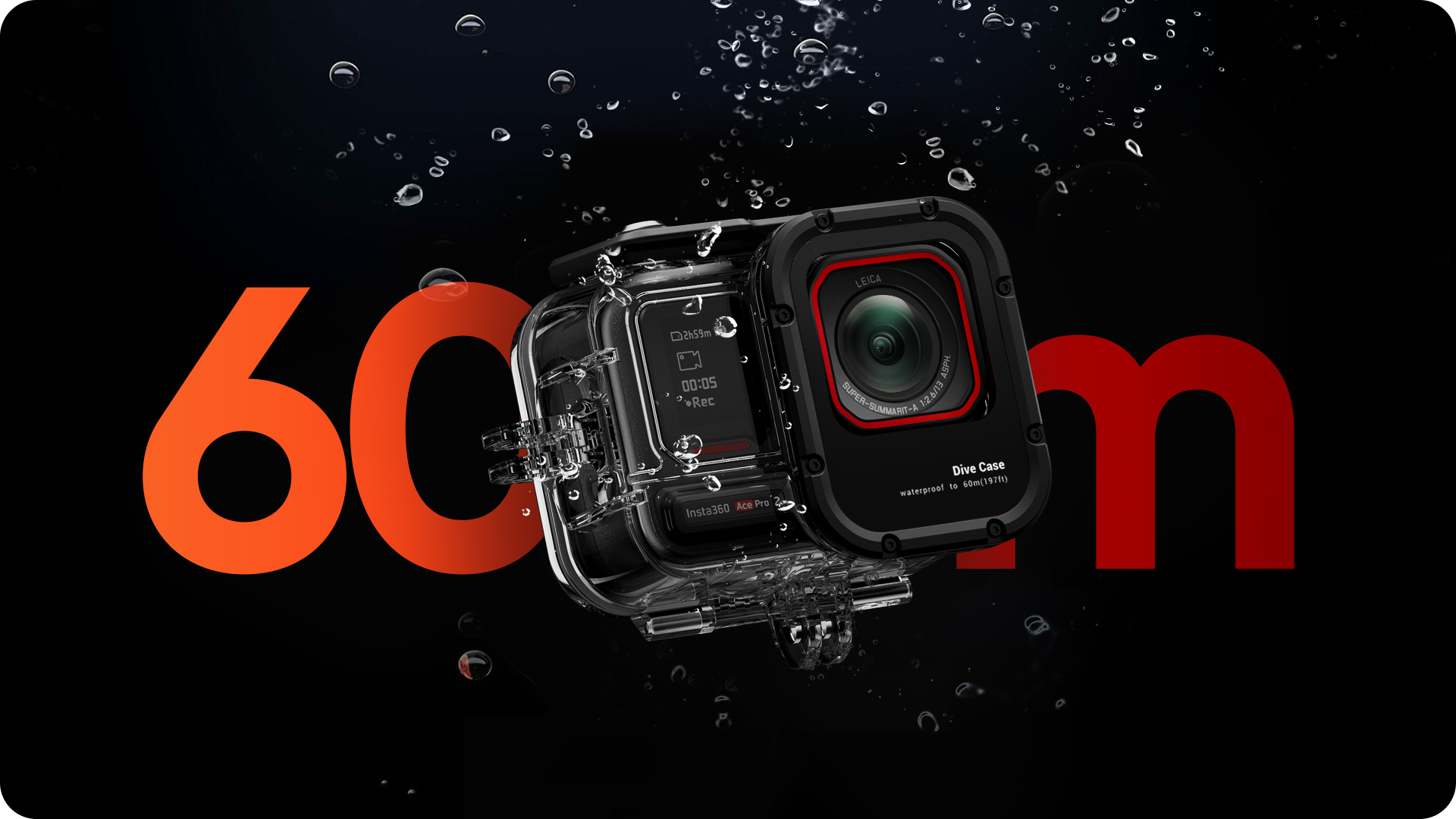 Insta360 Ace Pro 2 Gehäuse für Unterwasseraufnahmen bis 60 m