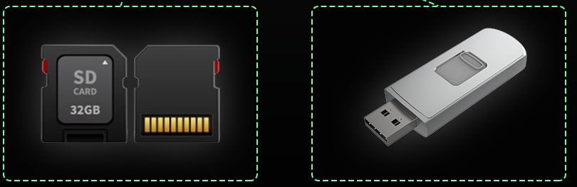 CineTreak Stream Master – Záznam na SD kartu nebo USB disk