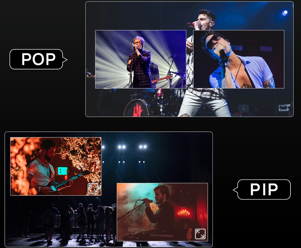 CineTreak Stream Master SDI – PIP a POP na míru