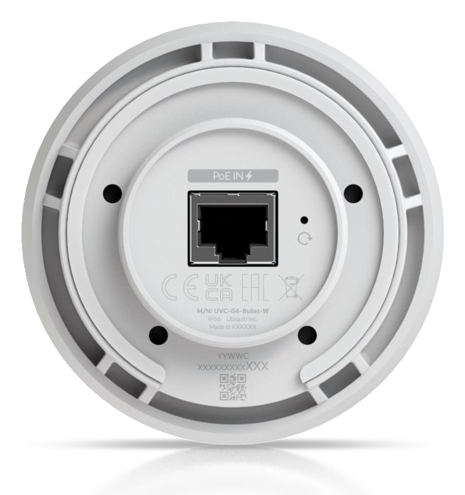 Ubiquiti UniFi Protect G6 Bullet, bílá – Jeden kabel pro data i napájení