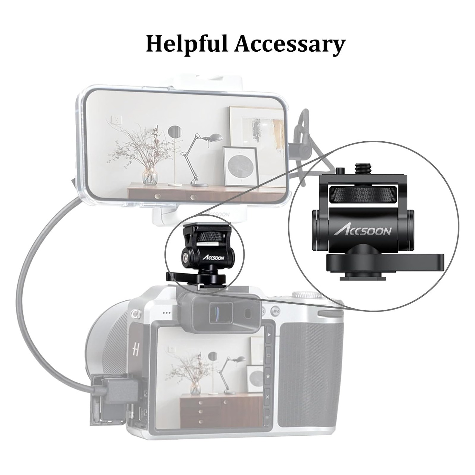 MOUNT ACCESSORIES ON YOUR CAMERA