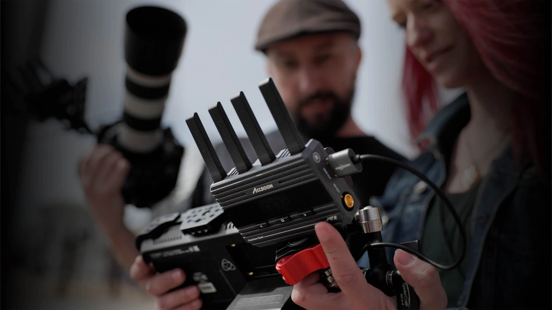 Vzdálený náhled pro štáb · Accsoon CineView Quad