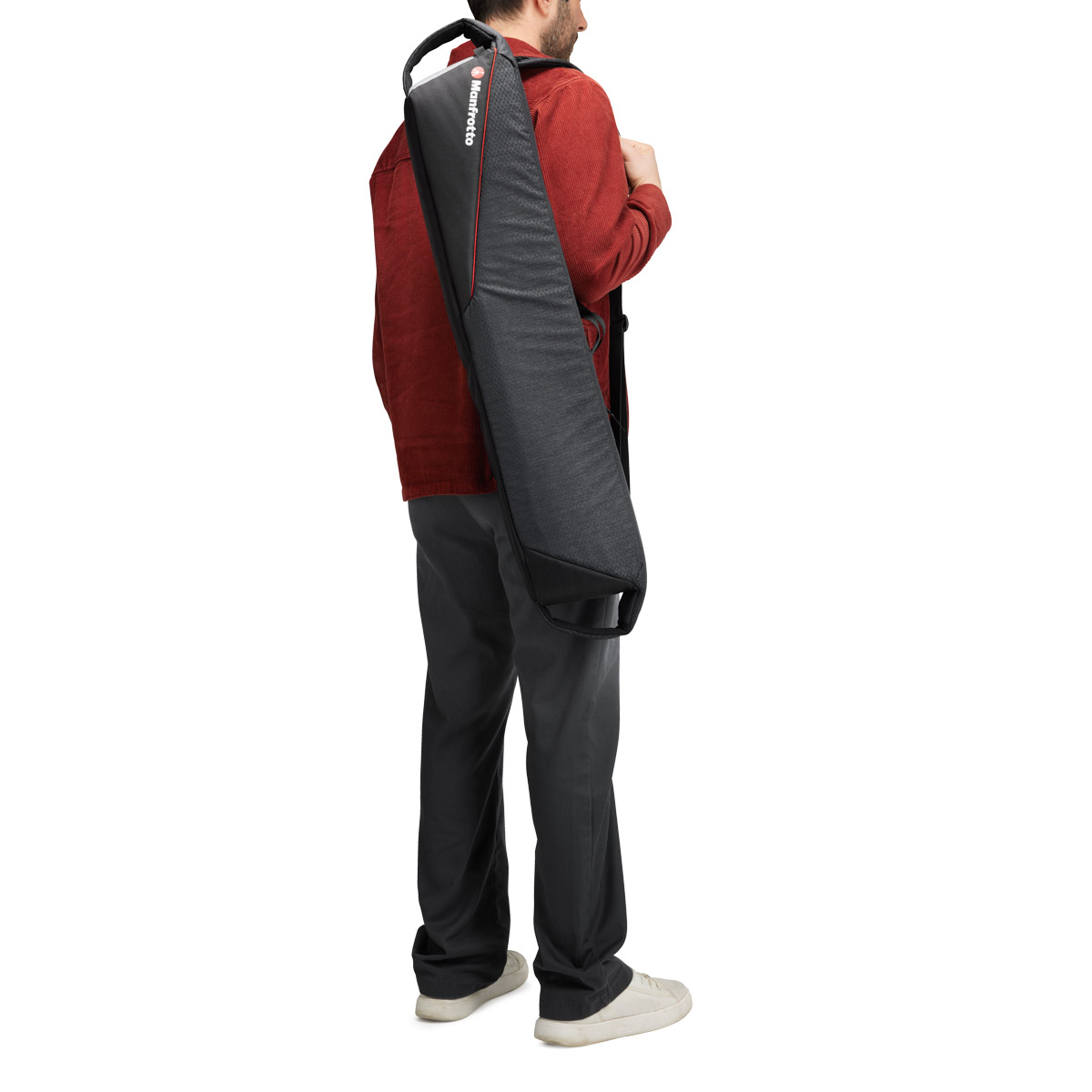 Brašna Manfrotto Pro Light Tripod Bag 80 při přenášení