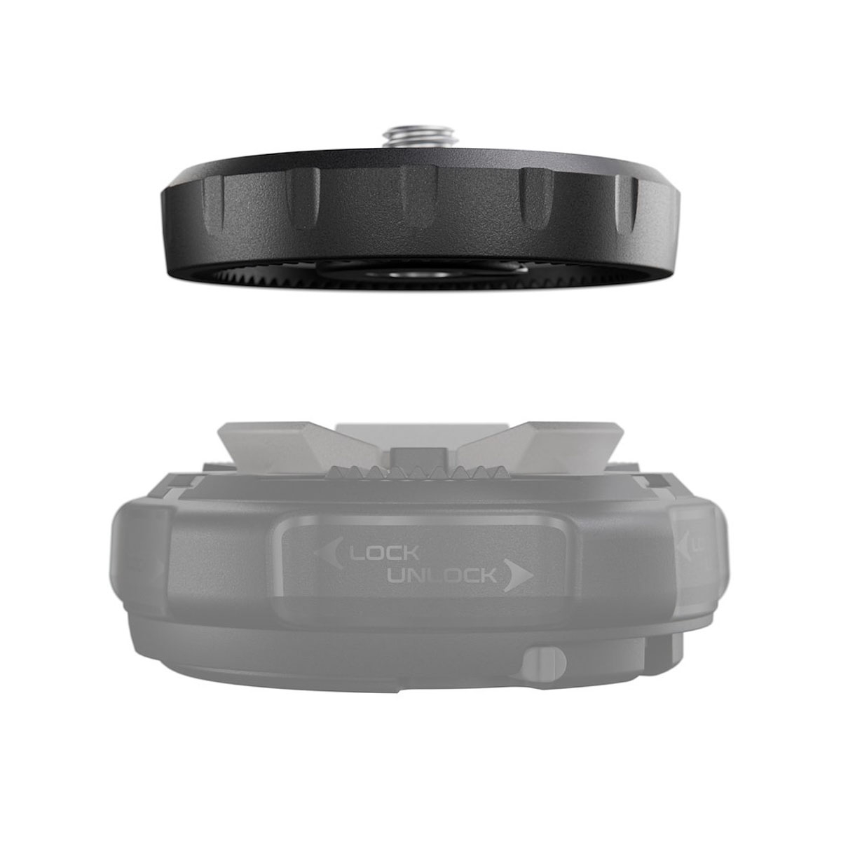 Destička Manfrotto XCHANGE Plate nad kompatibilní základnou XCHANGE Base